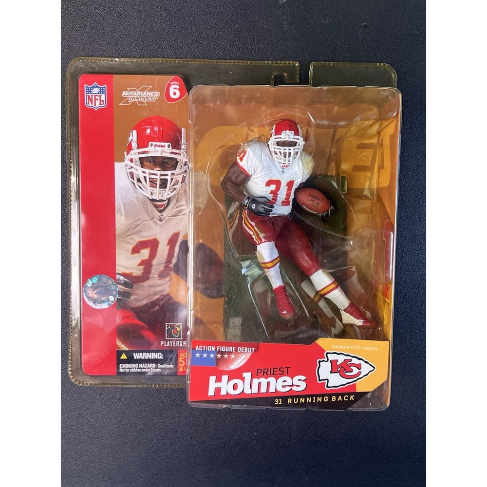 Priest Holmes Kansas City Chiefs McFarlane NFL Series 6 Action Fig KC White J1